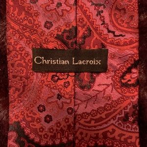 Stunning Christian Lacroix Silk Tapestry Tie